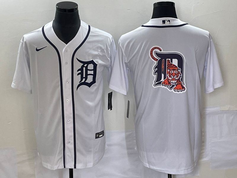 Men's Detroit Tigers White Home Team Jersey